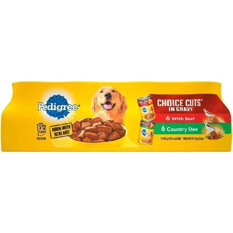 - Food for small dogsPedigree Choice Cuts Beef & Country Stew Combo Canned Dog Food 158.7 oz, 12 pk - Food for small dogsPedigree Choice Cuts Beef & Country Stew Combo Canned Dog Food 158.7 oz, 12 pk