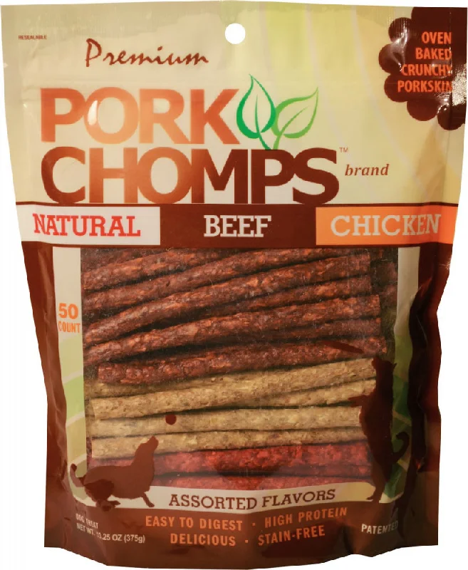 - Special food for puppiesPremium Pork Chomps Oven Roasted Crunchy & Munchy Assorted Dog Treats