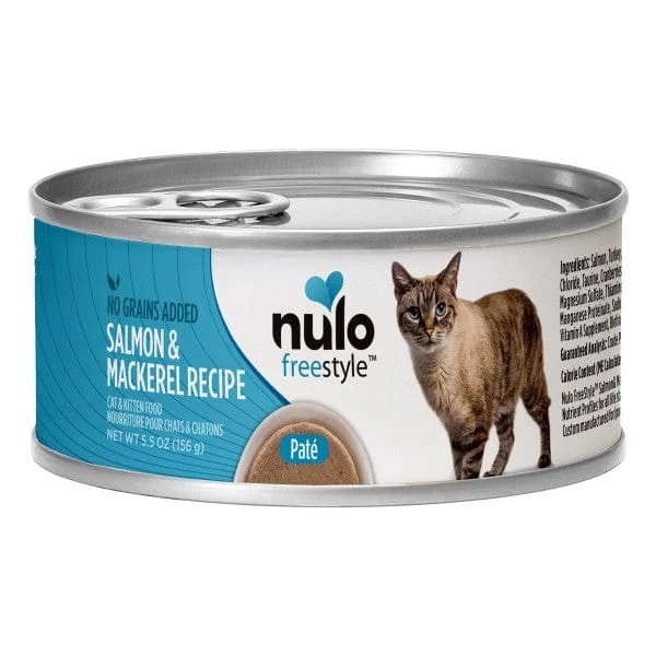 - Outdoor cat food Nulo Freestyle Grain Free Salmon & Mackerel Recipe Canned Cat Food, 5.5oz - Outdoor cat food Nulo Freestyle Grain Free Salmon & Mackerel Recipe Canned Cat Food, 5.5oz