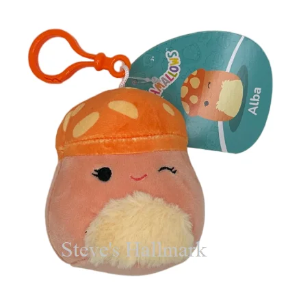 -Bite-resistant dog toy recommendationsSquishmallow Alba the Orange Mushroom 3.5" Clip Stuffed Plush by Kelly Toy -Bite-resistant dog toy recommendationsSquishmallow Alba the Orange Mushroom 3.5" Clip Stuffed Plush by Kelly Toy
