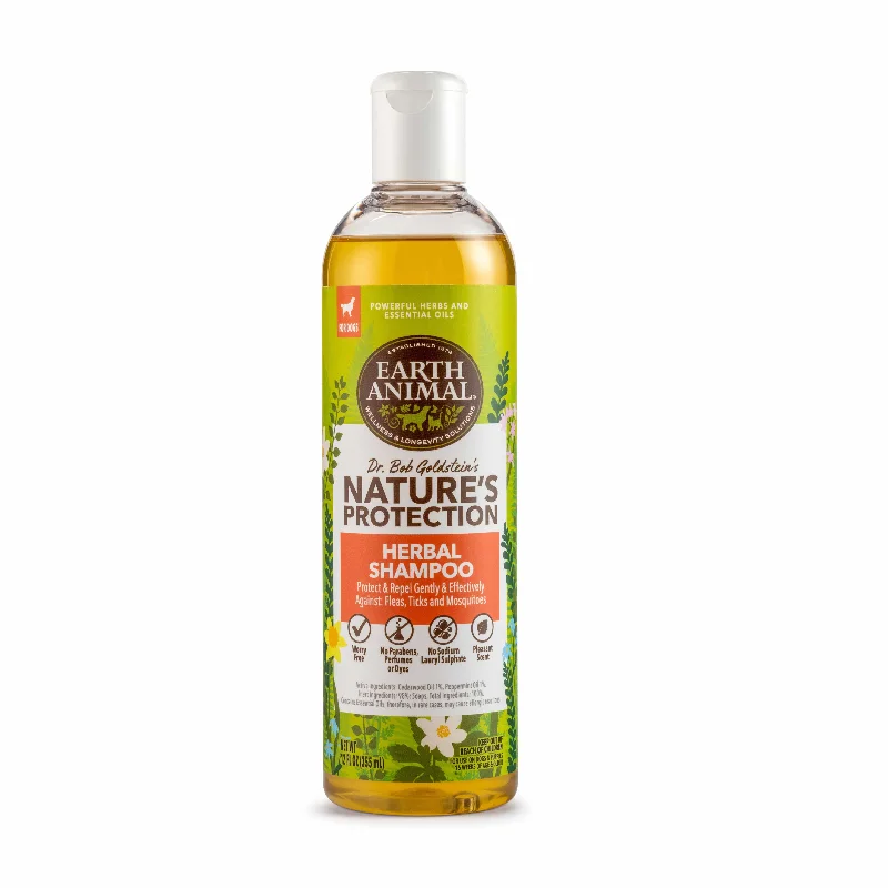 remove dead hair and dandruff, and promote pet skin health.Earth Animal Nature's Protection™ Flea & Tick Herbal Shampoo for Dogs remove dead hair and dandruff, and promote pet skin health.Earth Animal Nature's Protection™ Flea & Tick Herbal Shampoo for Dogs