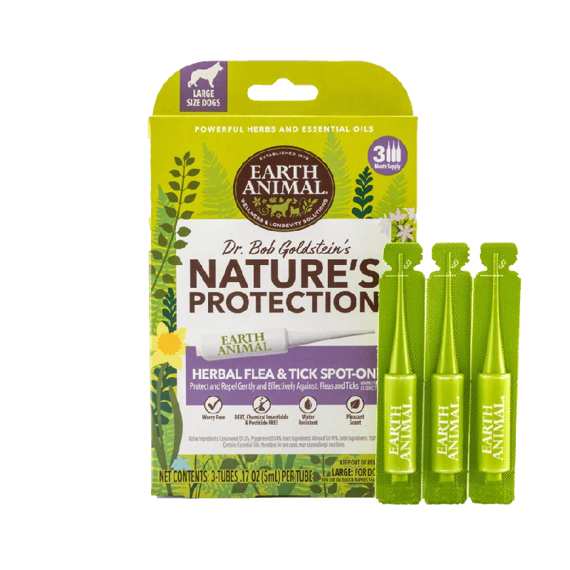 Pet conditioner: used to care for pet hair,Earth Animal Nature's Protection™ Flea & Tick Herbal Spot-On for Large Dogs Pet conditioner: used to care for pet hair,Earth Animal Nature's Protection™ Flea & Tick Herbal Spot-On for Large Dogs