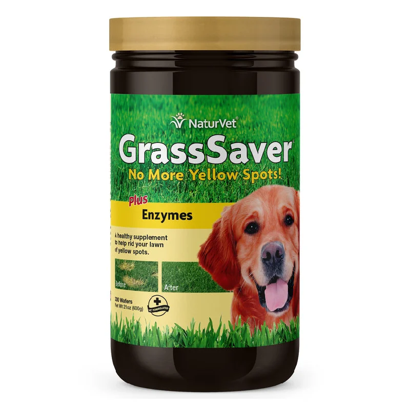 with the functions of decontamination, deodorization, and nourishment.NaturVet GrassSaver Chewable Wafers for Dogs with the functions of decontamination, deodorization, and nourishment.NaturVet GrassSaver Chewable Wafers for Dogs