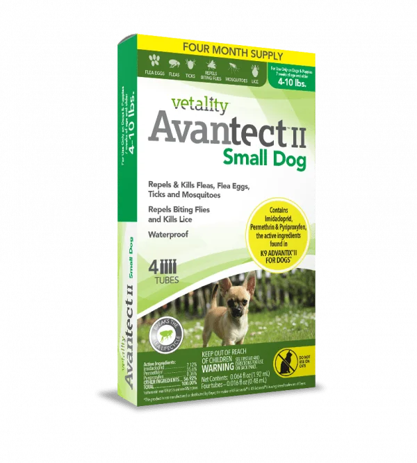 preventing the nails from growing too long and causing discomfort or damage to the pet.Vetality Avantect II Monthly Topical Flea and Tick Treatment for Small Dogs preventing the nails from growing too long and causing discomfort or damage to the pet.Vetality Avantect II Monthly Topical Flea and Tick Treatment for Small Dogs