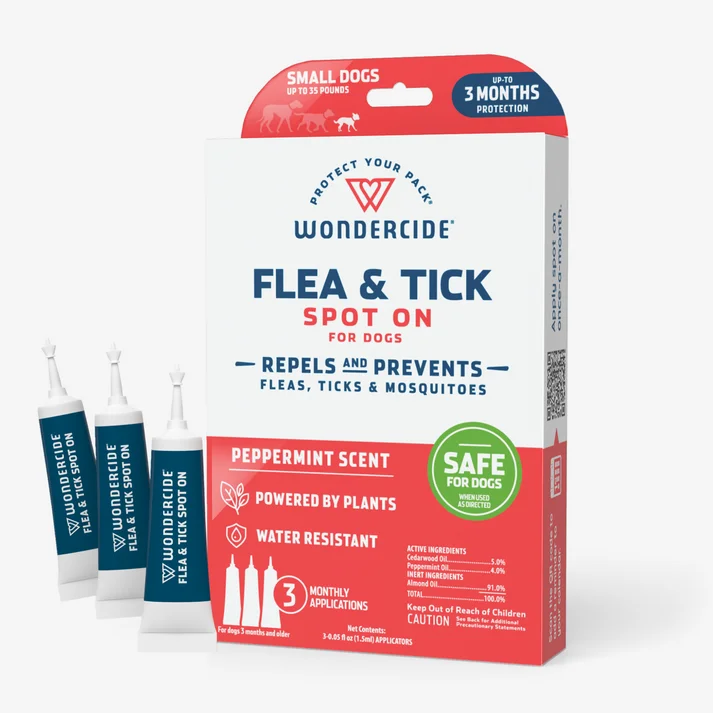 remove dead hair and dandruff, and promote pet skin health.Wondercide Peppermint Flea and Tick Spot on For Dogs remove dead hair and dandruff, and promote pet skin health.Wondercide Peppermint Flea and Tick Spot on For Dogs